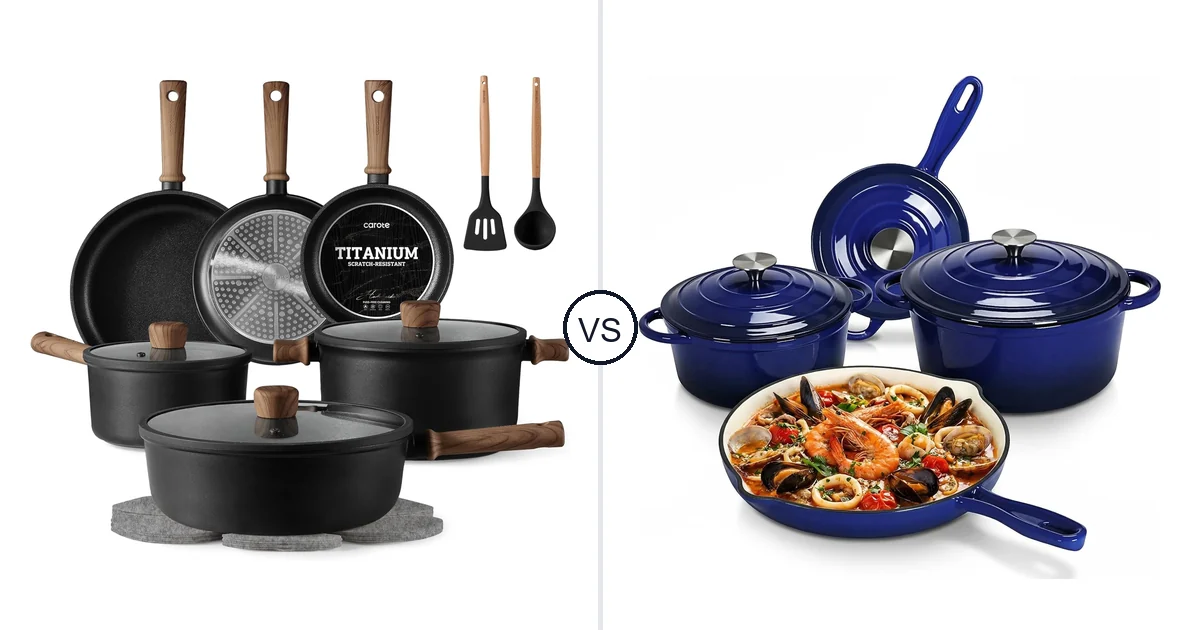 CAROTE 16 PCS vs LIFERUN 7-piece: Best Oven for Your Needs