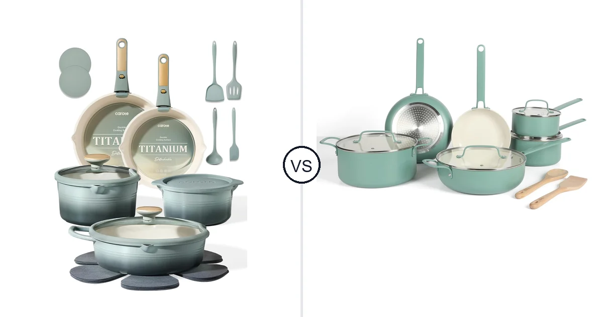 CAROTE 20 Piece vs Martha Stewart 12-Piece Oven: Best for Your Needs