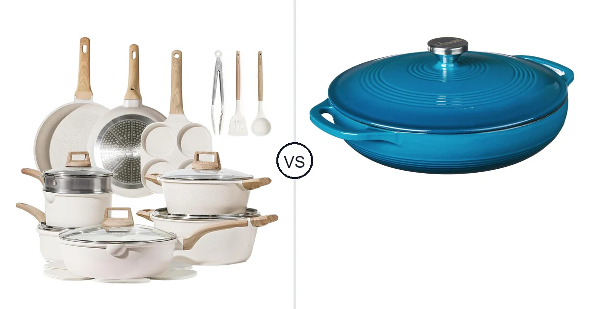 CAROTE 21 Piece vs Lodge Essential Enamel: Best Oven Should You Buy?