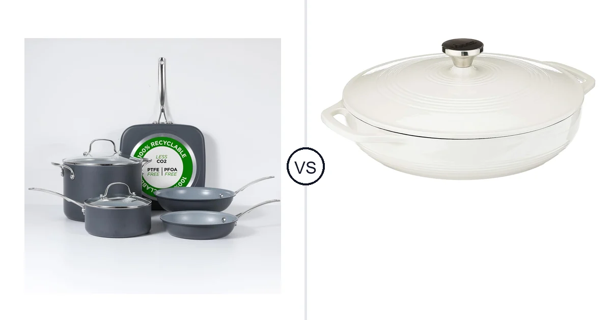 Commercial CHEF 7-Piece vs Lodge Essential Enamel: Oven Comparison