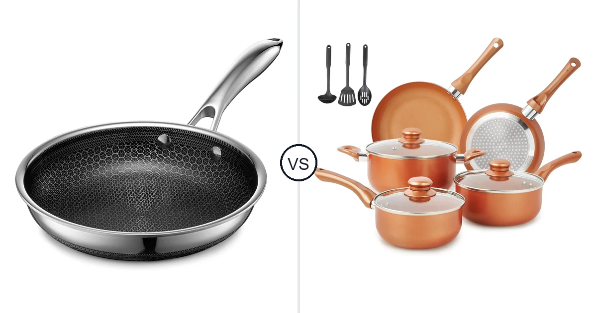 HexClad 8 Inch Hybrid vs M MELENTA 11 Piece Cookware: Oven Comparison