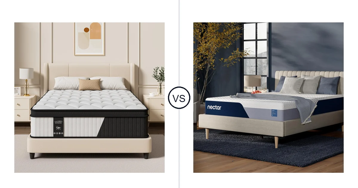 LoadEase Queen vs Nectar Queen: Mattress Comparison (Key Differences)