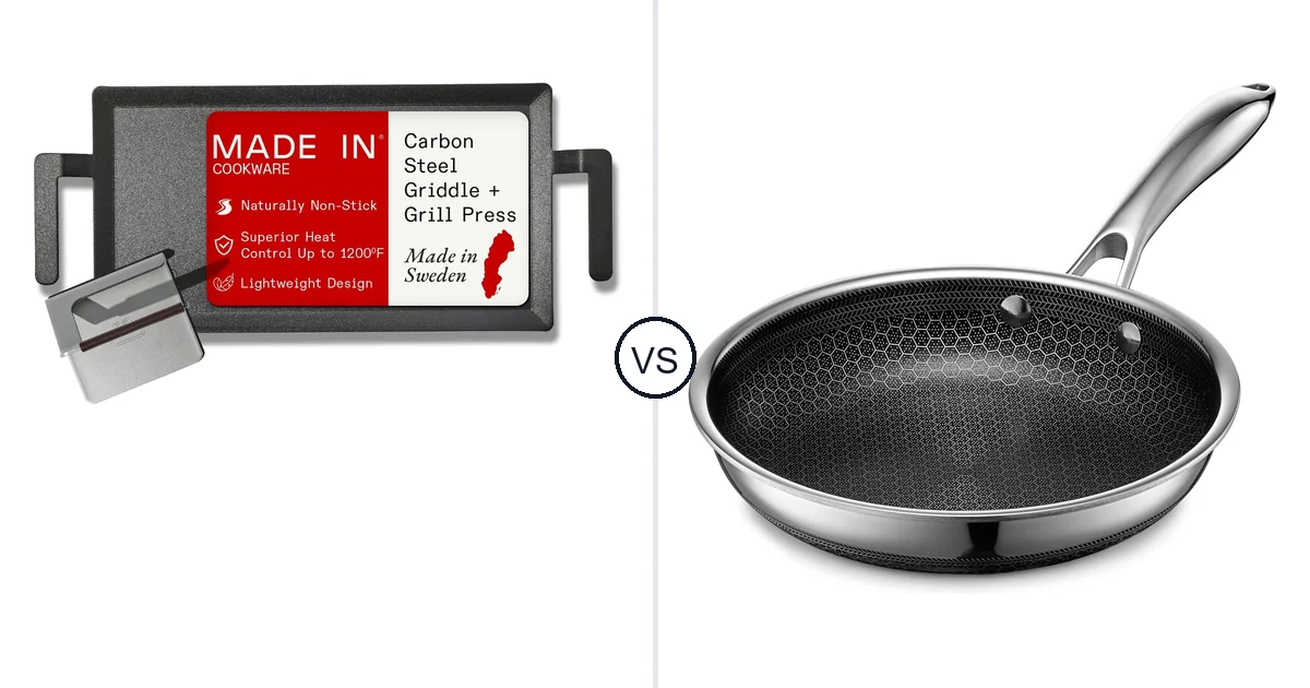 Made in Carbon vs HexClad Hybrid: Best Oven Pan?