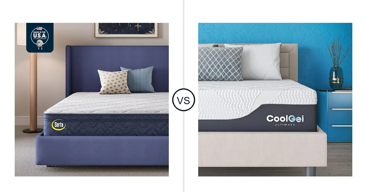 Serta Queen vs COOL GEL King: Mattress Comparison (Key Differences)