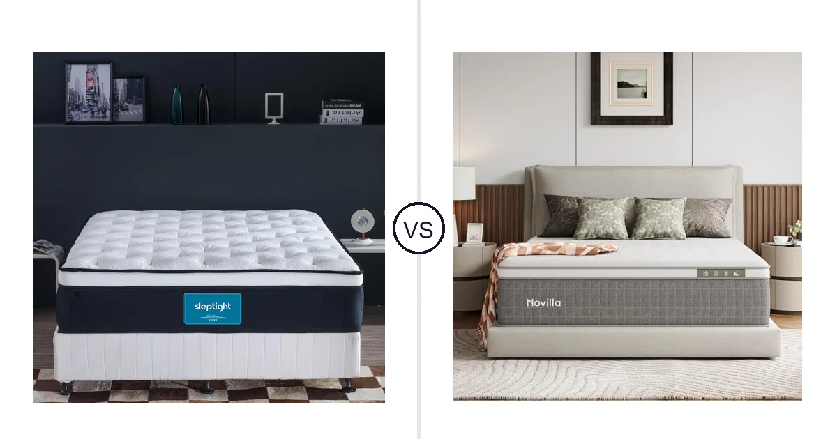 Sleptight Queen vs Novilla Queen: Mattress Comparison (Key