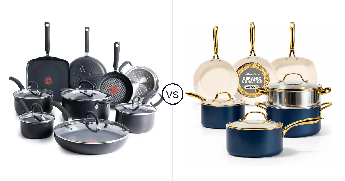 T-Fal 14-Piece vs GOTHAM STEEL 12 Pc Set: Best Ovenware?