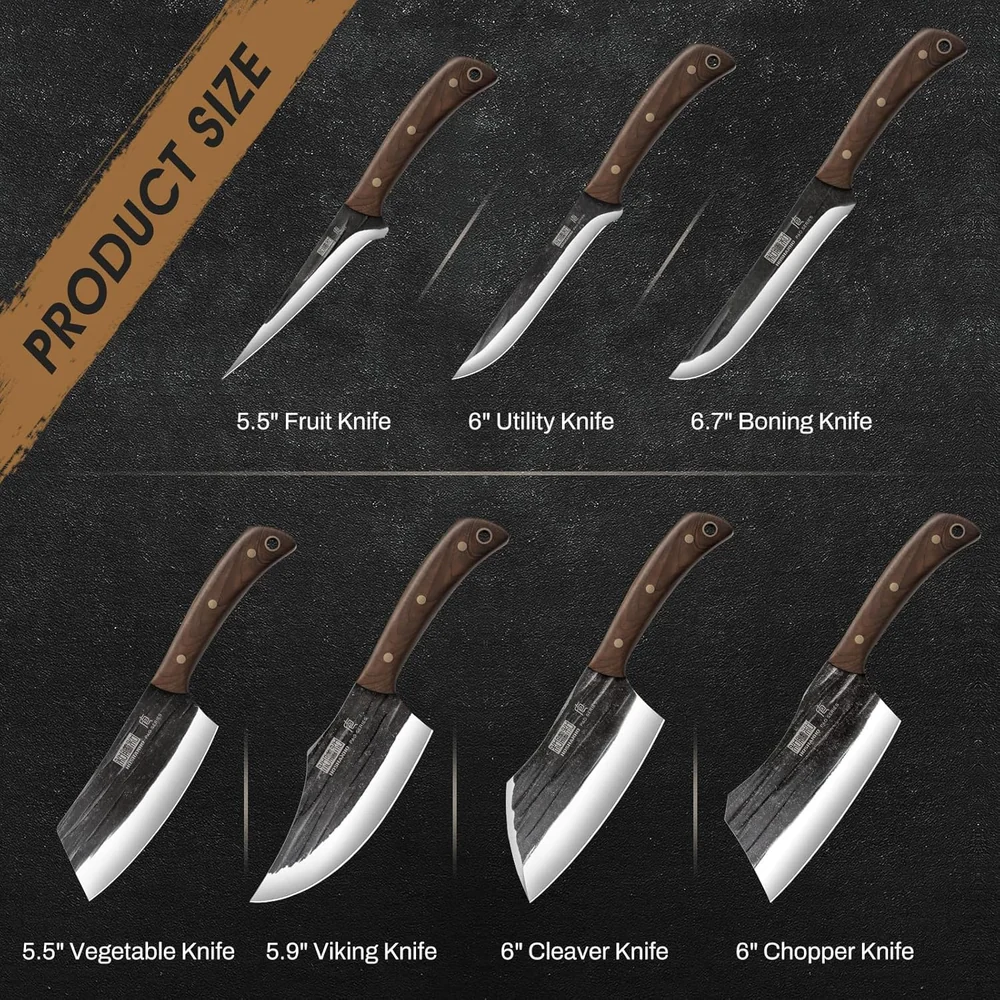 HOSHANHO Butcher Knife Set