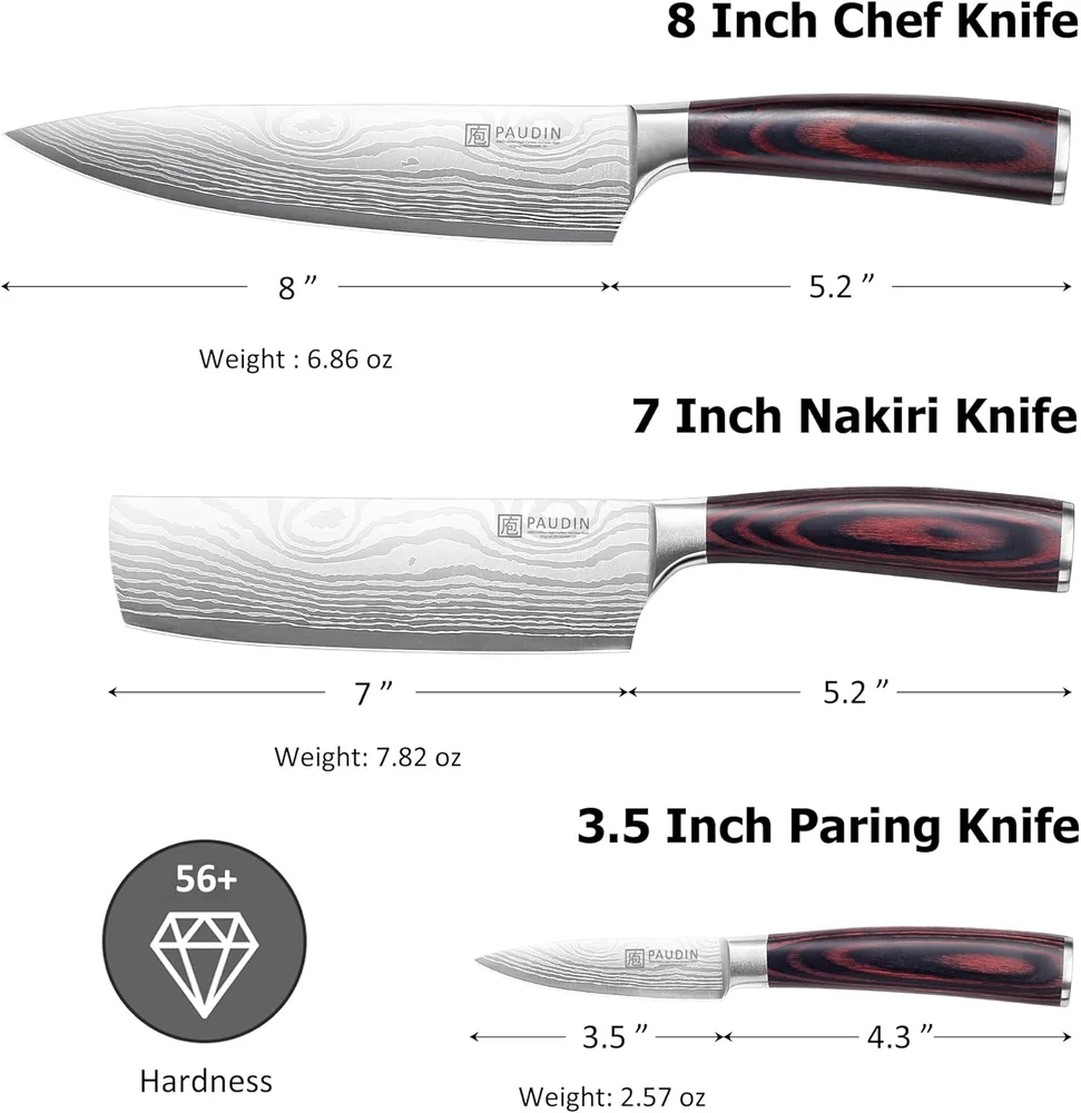 PAUDIN Kitchen Knife Set
