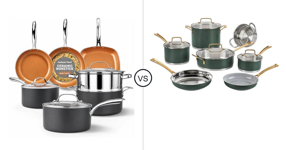GOTHAM STEEL 12 Piece Set vs Cuisinart 11 Piece Set: Oven Comparison