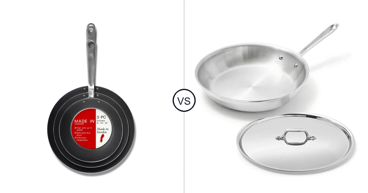 Made in Cookware – 3 Piece vs All-Clad D3® Stainless Steel: Best Oven?