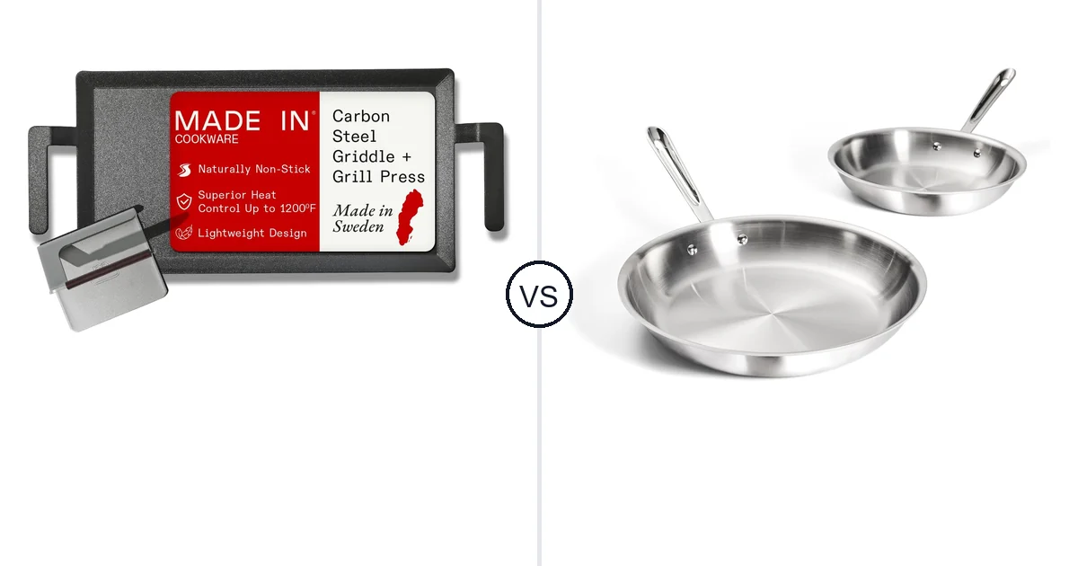 Made in Carbon vs All-Clad D3 Stainless Steel: Oven Comparison