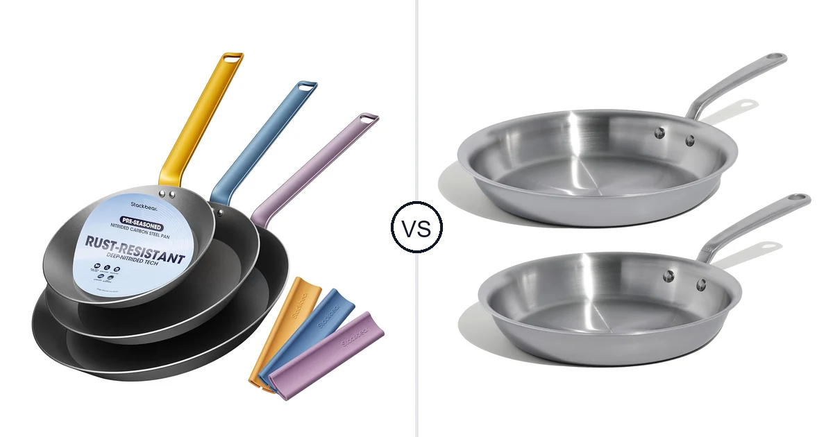 Stackbear Carbon Steel vs Made In: Oven Use