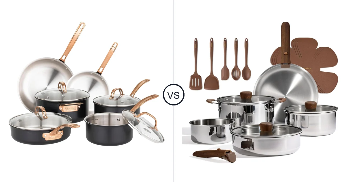 Viking 10 Piece Set vs CAROTE 19 PCS: Oven Comparison (Key