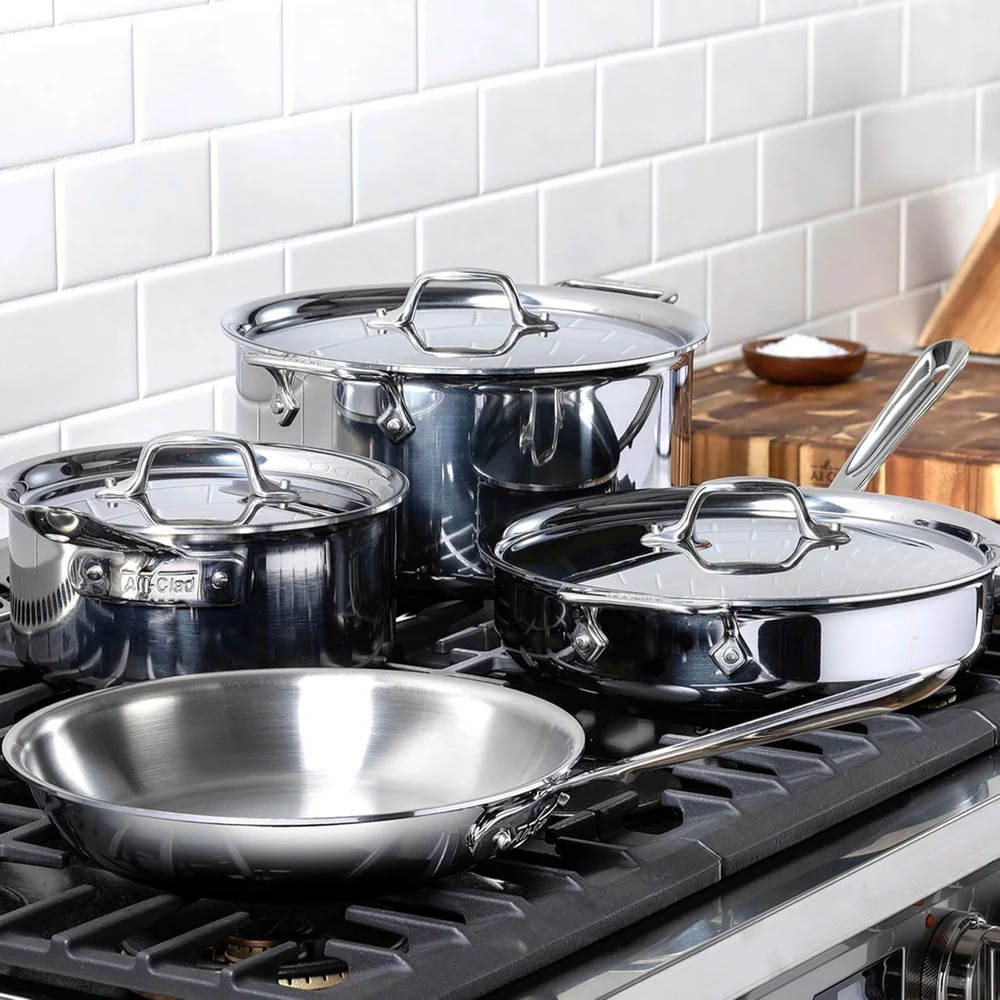 All-Clad 7 Piece Stainless Steel Set