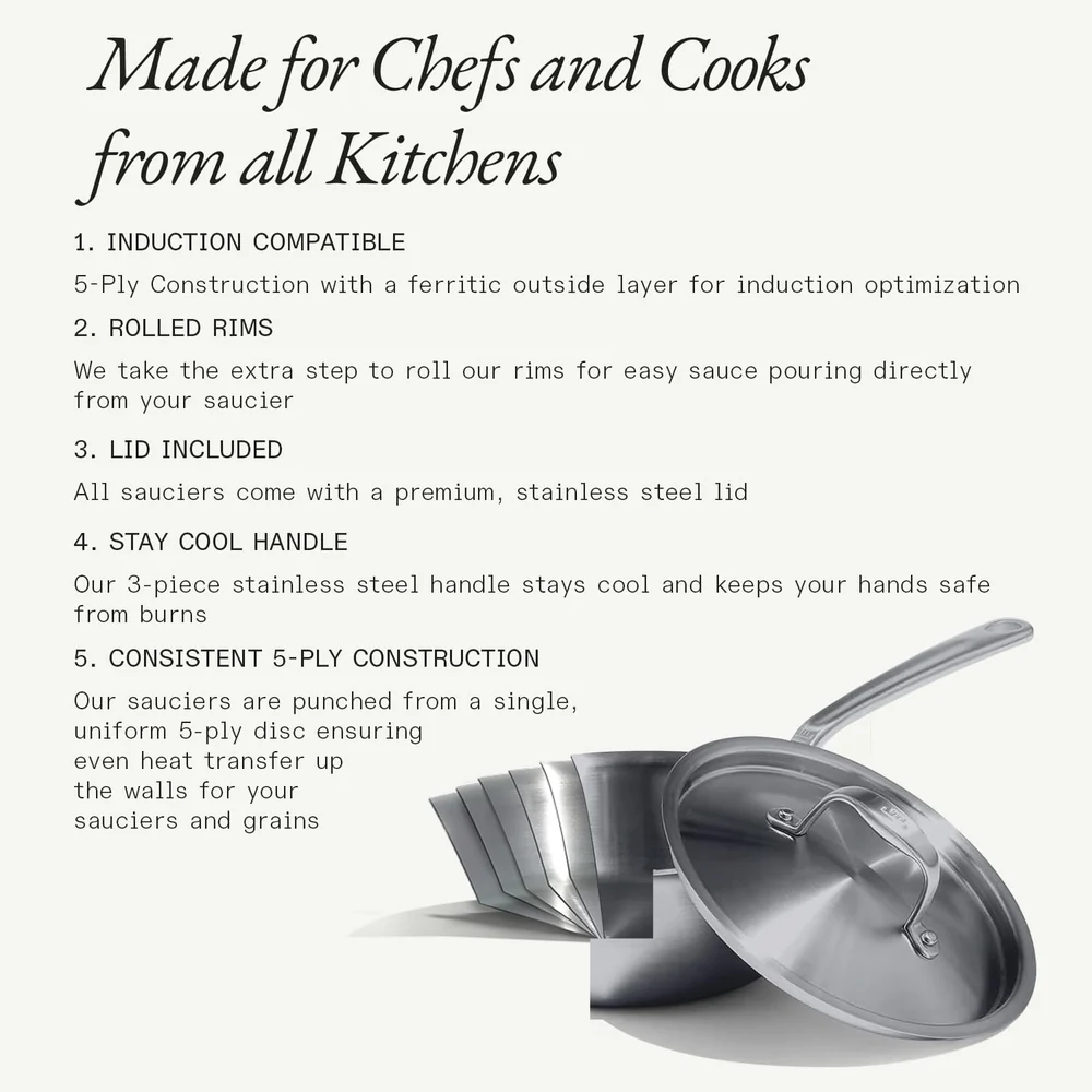 Made In Cookware - 5 Quart Stainless Steel