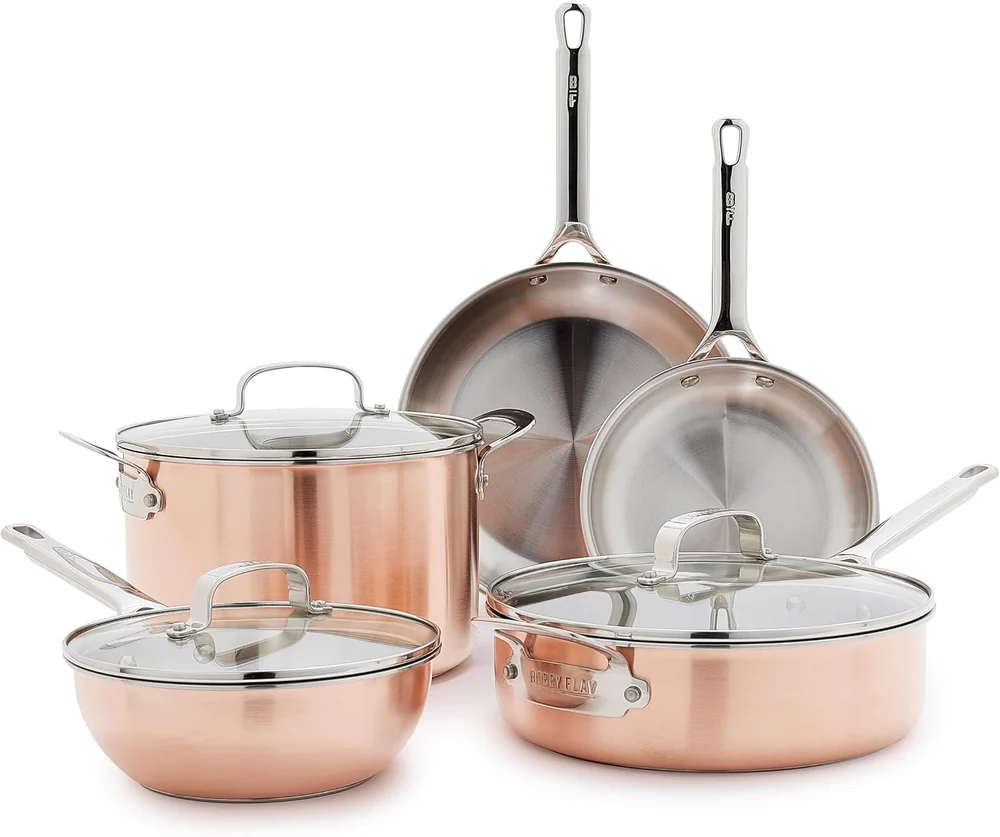 GOTHAM STEEL Hammered Collection Pots and Pans 10