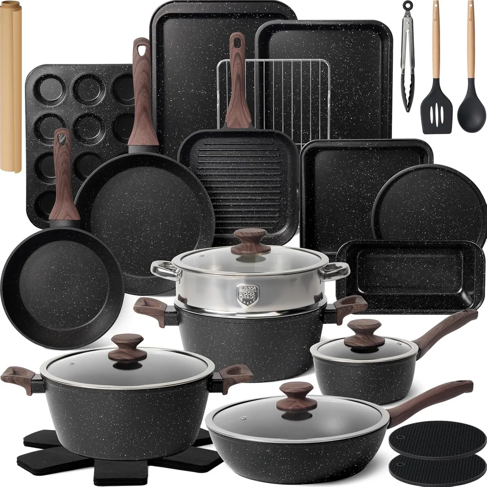 Kitchen Academy 30 PCS Cookware Set